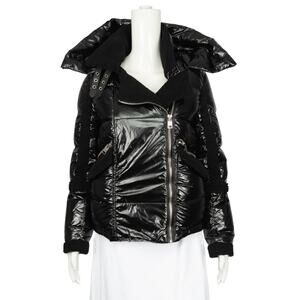 SERIES BY NICOLE BENISTI Black Down Puffer Coat Jacket XS